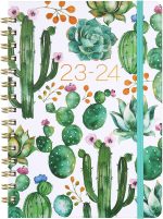 2023-2024 Planner - Planner 2023-2024, Weekly & Monthly Planner, Jul 2023 - Jun 2024, 8.5" x 6.4", Planner with Hardcover, Twin - Wire Binding, Monthly Tabs, Inner Pocket, Elastic Closure, Daily Organizer
